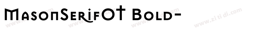 MasonSerifOT Bold字体转换